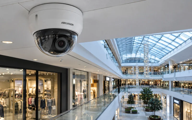 Купольная камера Hikvision в магазине